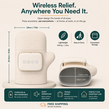 Cordless Hand Massager — Heat & Air Compression for Arthritis, RSI & Hand Pain
