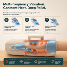Cordless Hand Massager — Heat & Air Compression for Arthritis, RSI & Hand Pain