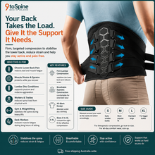 Men’s Lumbar Support Belt — Lower Back Pain & Lifting Support