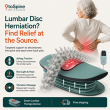 Smart Lumbar Traction & Therapy Device — Sciatica, Disc & Lower Back Pain Support