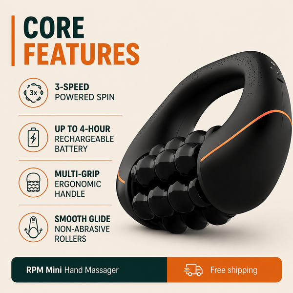 Electric Hand Massager — Heat & Air Compression for Arthritis, Carpal Tunnel & Wrist Pain