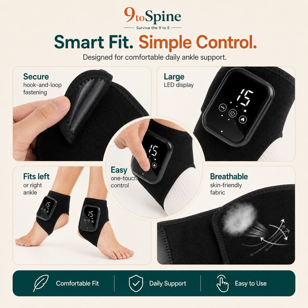 Heated Foot Therapy Massager — Heat, Compression & Massage for Foot Pain Relief